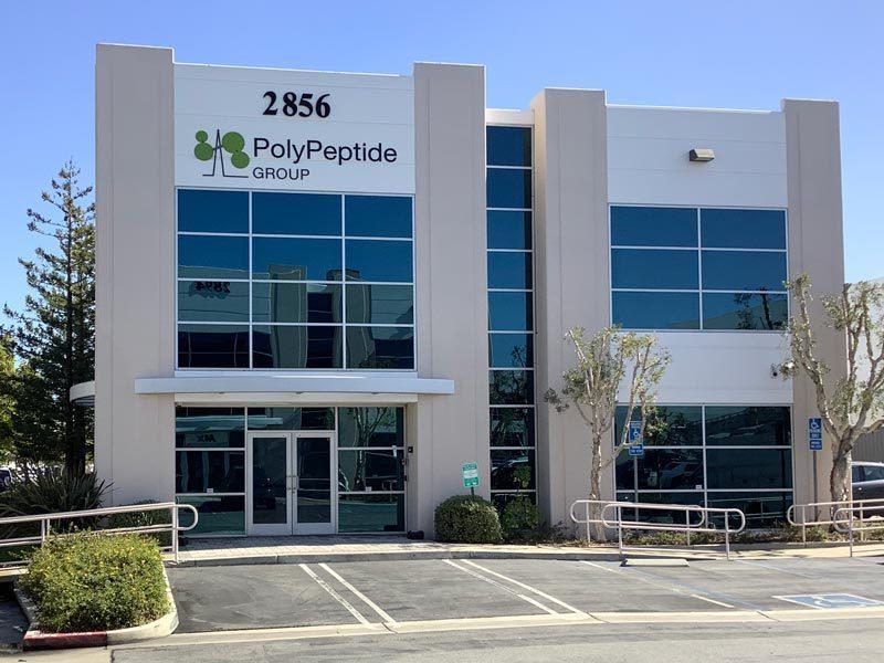 From site survey to installation, our process ensures every detail is handled—like this building signage project for PolyPeptide in Torrance, CA.